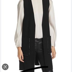 Le Gali Vest - Beaded Pockets. | Color: Black | Size: XS